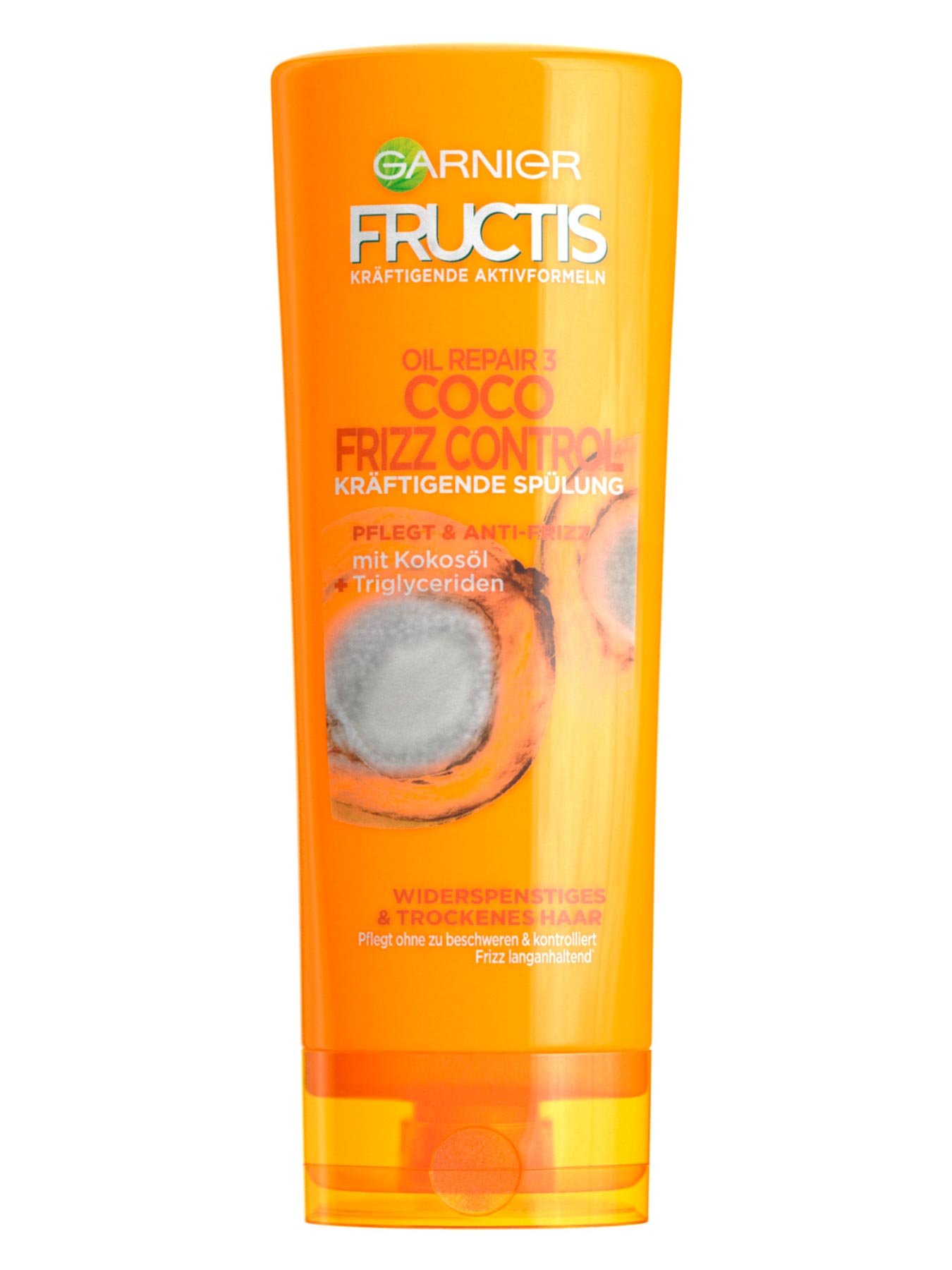 Kraeftigende-Spuelung-Coco-Frizz-Control-250ml-Vorderseite-Garnier-Deutschland-gross